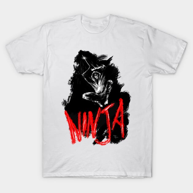 Jumping Ninja T-Shirt by DougSQ